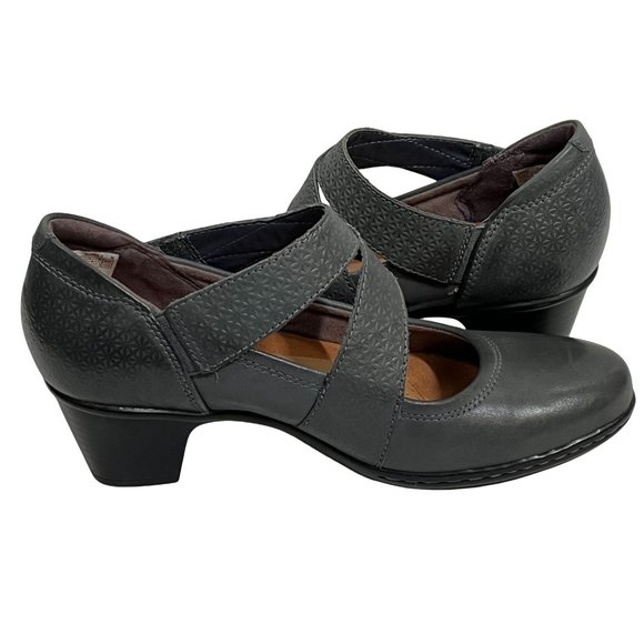 Cobb Hill Rockport Womens Shoes Size 6.5 Leather Kailyn Maryjane Comfort Heels - Picture 7 of 12